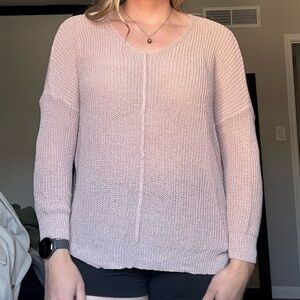Alter’d State pink woven sweater